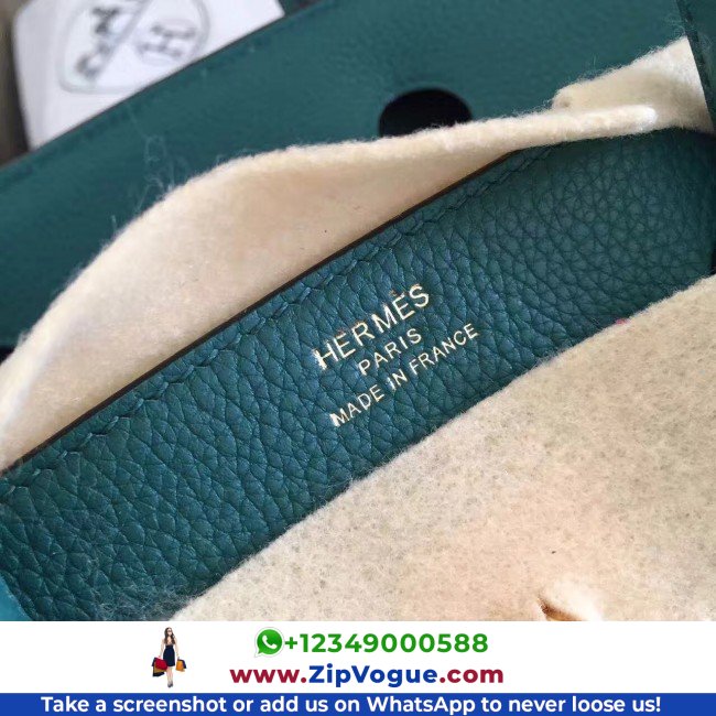 Hermes Malachite Clemence Birkin 35cm Lushentic AAAAA Grade Replica - Image 3