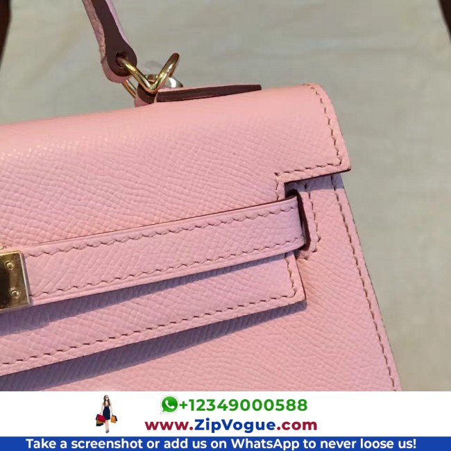 Hermes Pink Epsom Kelly 25cm Sellier Lushentic AAAAA Grade Replica - Image 3