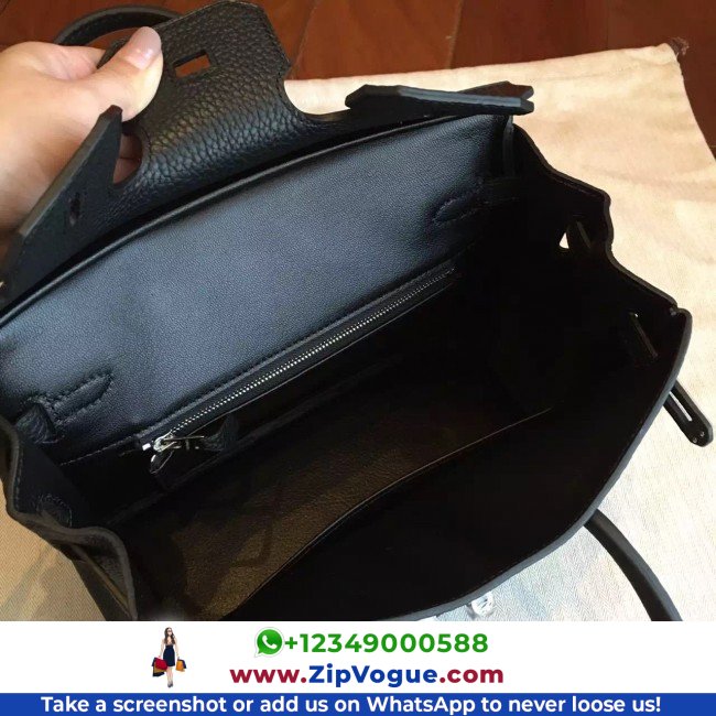 Hermes Black Clemence Birkin 25cm Lushentic Grade Replica - Image 2