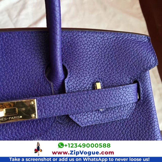 Hermes Iris Clemence Birkin 30cm Lushentic AAAAA Grade Replica - Image 4