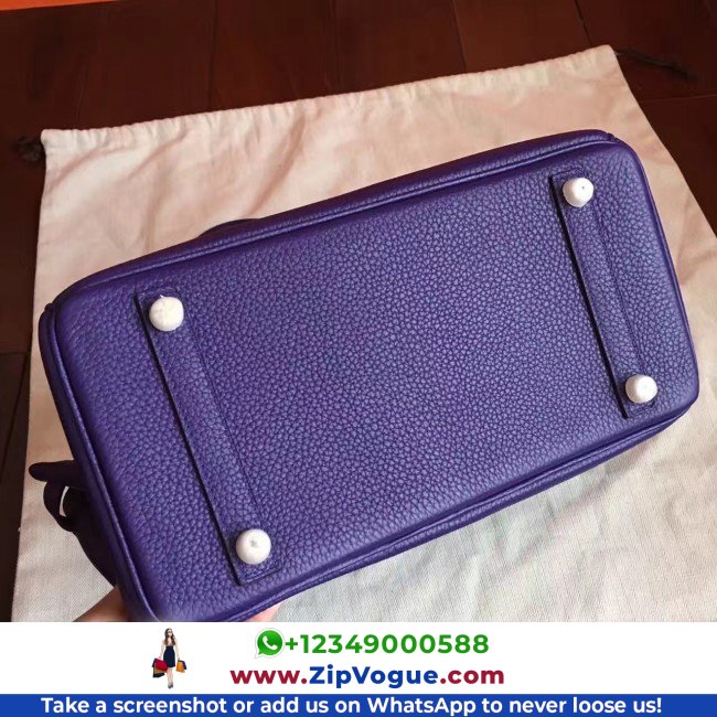 Hermes Iris Clemence Birkin 30cm Lushentic AAAAA Grade Replica - Image 7