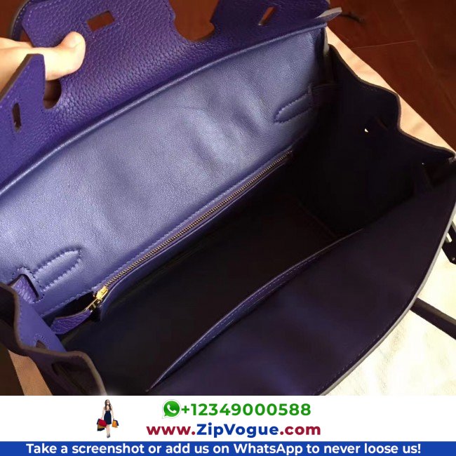 Hermes Iris Clemence Birkin 30cm Lushentic AAAAA Grade Replica - Image 8