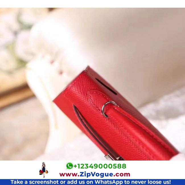 Hermes Red Epsom Kelly Mini II 20cm Lushentic AAAAA Grade Replica - Image 3
