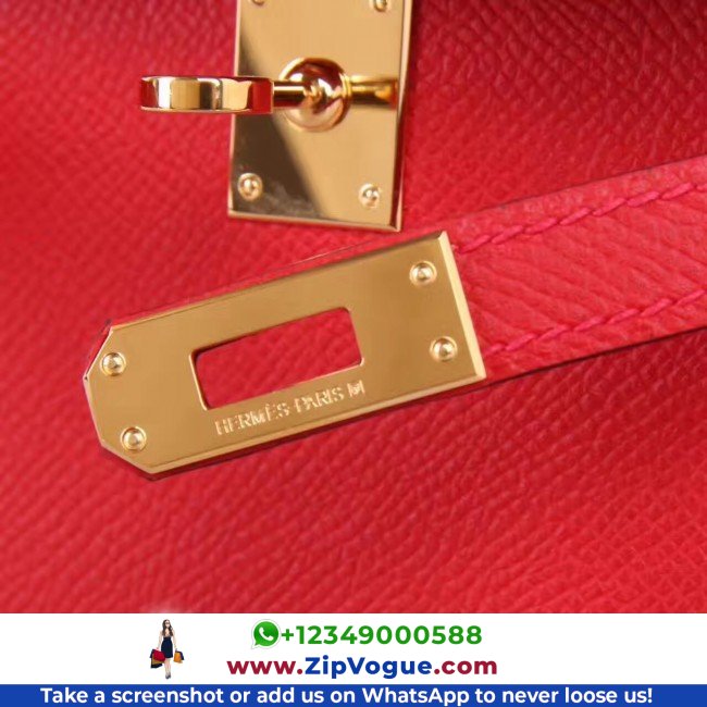 Hermes Red Epsom Kelly Mini II 20cm Lushentic AAAAA Grade Replica - Image 7