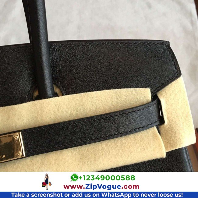 Hermes Black Swift Birkin 35cm Lushentic AAAAA Grade Replica - Image 2