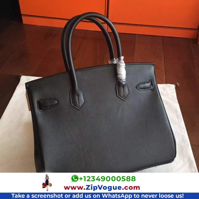 Hermes Black Swift Birkin 35cm Lushentic AAAAA Grade Replica - Image 6