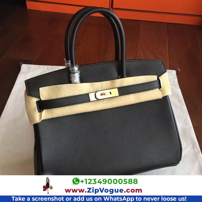 Hermes Black Swift Birkin 35cm Lushentic AAAAA Grade Replica