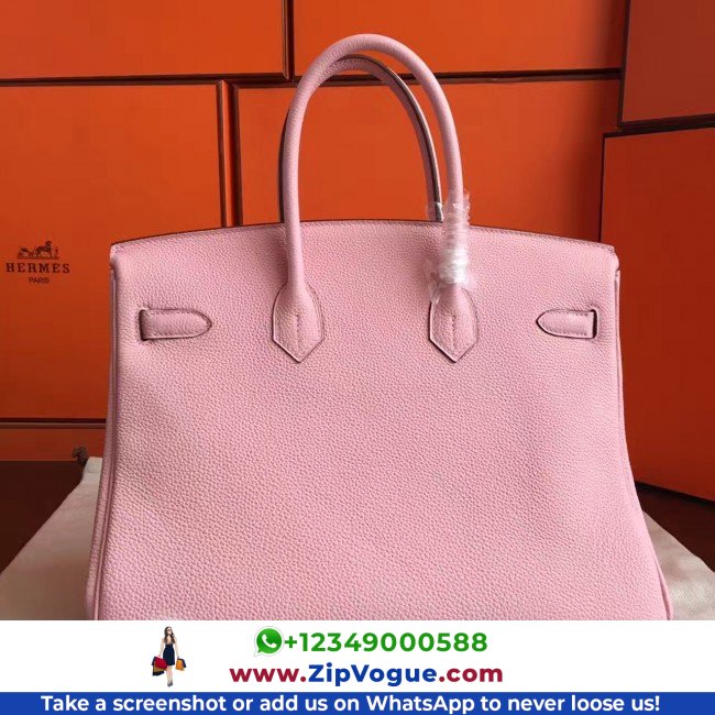 Hermes Pink Clemence Birkin 40cm Lushentic AAAAA Grade Replica - Image 8