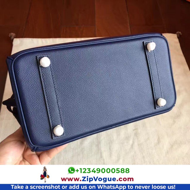 Hermes Sapphire Epsom Birkin 25cm Lushentic Grade Replica - Image 5