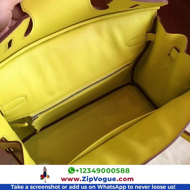 Hermes Jaune Epsom Birkin 35cm Lushentic AAAAA Grade Replica - Image 4