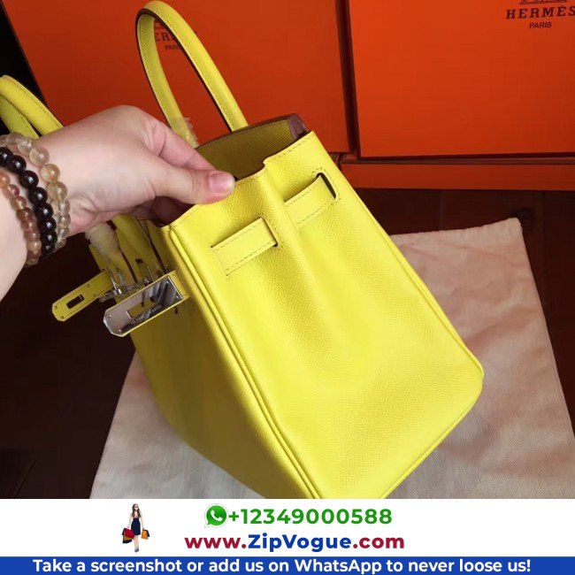 Hermes Jaune Epsom Birkin 35cm Lushentic AAAAA Grade Replica - Image 5