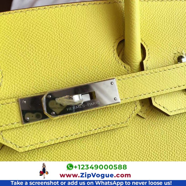 Hermes Jaune Epsom Birkin 35cm Lushentic AAAAA Grade Replica - Image 2