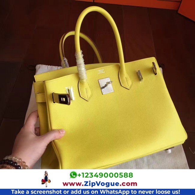 Hermes Jaune Epsom Birkin 35cm Lushentic AAAAA Grade Replica - Image 7