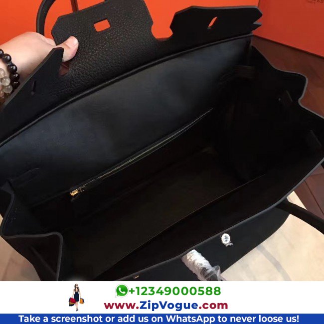 Hermes Black Clemence Birkin 40cm Lushentic AAAAA Grade Replica - Image 3