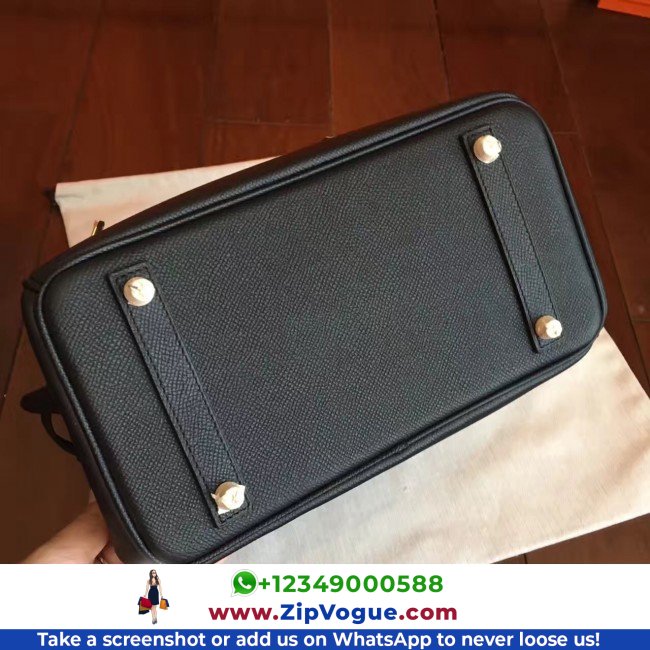 Hermes Black Epsom Birkin 25cm Lushentic Grade Replica - Image 3
