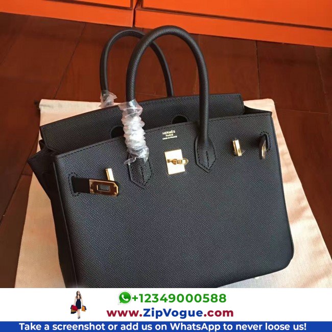 Hermes Black Epsom Birkin 25cm Lushentic Grade Replica - Image 6