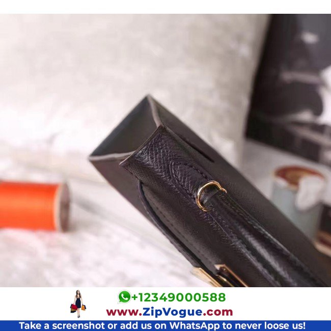 Hermes Black Epsom Kelly Mini II 20cm Lushentic AAAAA Grade Replica - Image 5