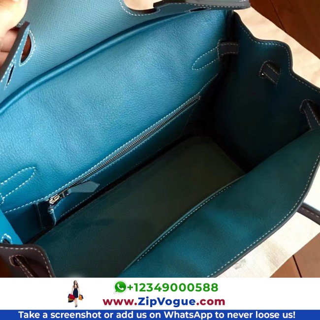 Hermes Blue Jean Epsom Birkin 30cm Lushentic AAAAA Grade Replica - Image 7