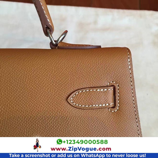 Hermes Brown Epsom Kelly 32cm Sellier Lushentic AAAAA Grade Replica - Image 2