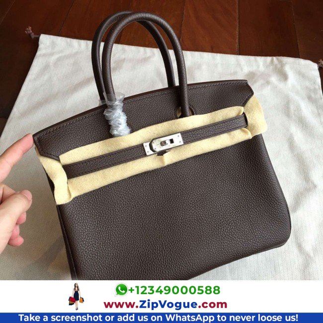 Hermes Cafe Clemence Birkin 25cm Lushentic Grade Replica