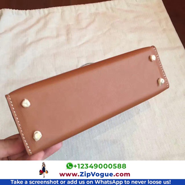 Hermes Gold Swift Kelly Mini II 20cm Lushentic AAAAA Grade Replica - Image 4