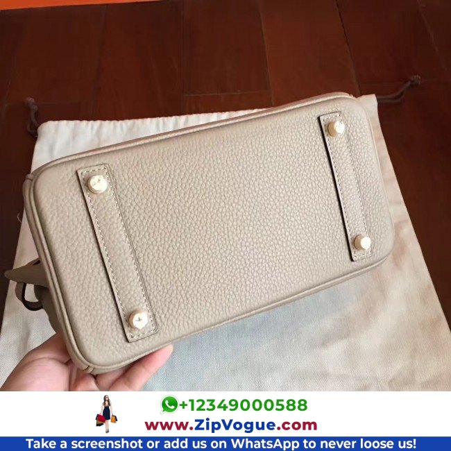 Hermes Grey Clemence Birkin 25cm Lushentic Grade Replica - Image 3