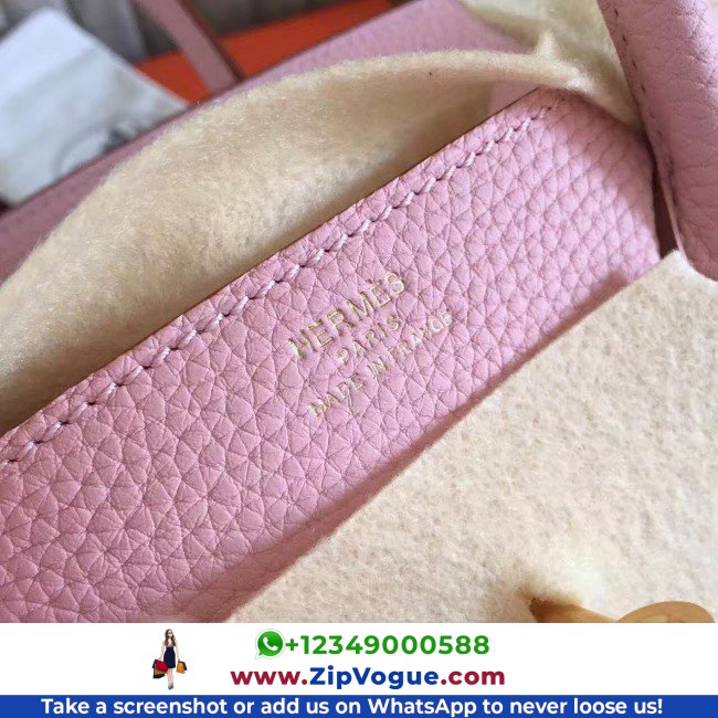 Hermes Pink Clemence Birkin 35cm Lushentic AAAAA Grade Replica - Image 4