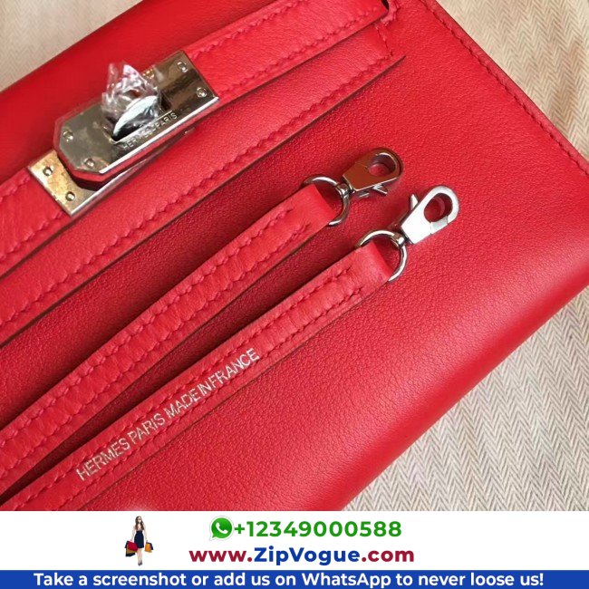 Hermes Red Swift Kelly Mini II 20cm Lushentic AAAAA Grade Replica - Image 2