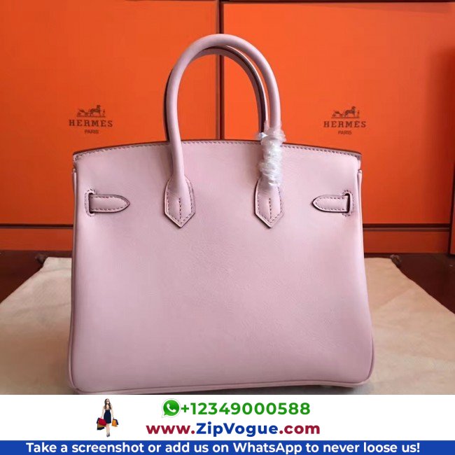 Hermes Rose Dragee Swift Birkin 25cm Lushentic Grade Replica - Image 4