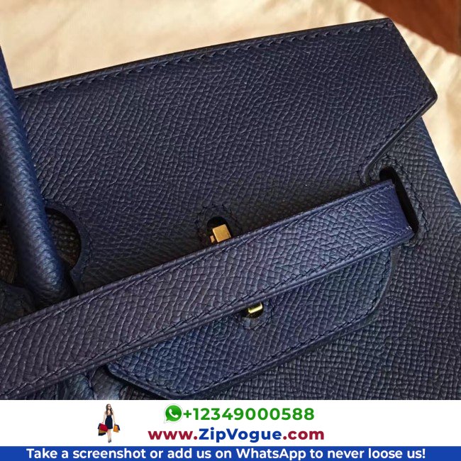 Hermes Sapphire Epsom Birkin 35cm Lushentic AAAAA Grade Replica - Image 3