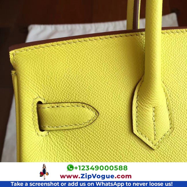 Hermes Soufre Epsom Birkin 30cm Lushentic AAAAA Grade Replica - Image 3