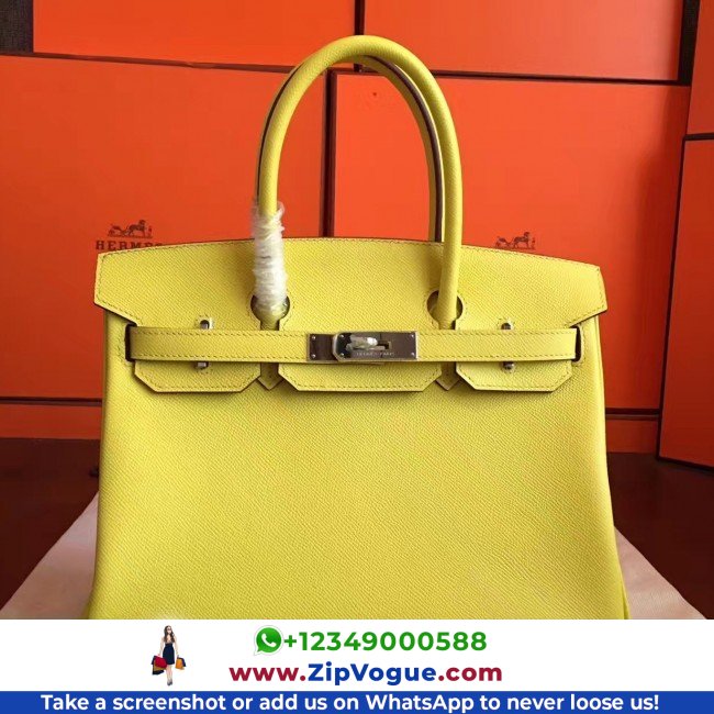 Hermes Soufre Epsom Birkin 30cm Lushentic AAAAA Grade Replica