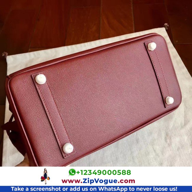 Hermes Bordeaux Epsom Birkin 35cm Lushentic AAAAA Grade Replica - Image 2