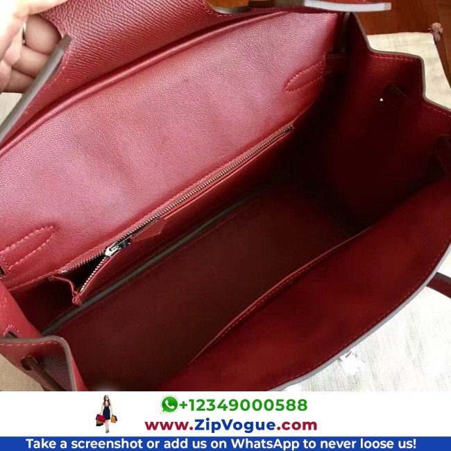 Hermes Bordeaux Epsom Birkin 35cm Lushentic AAAAA Grade Replica - Image 3