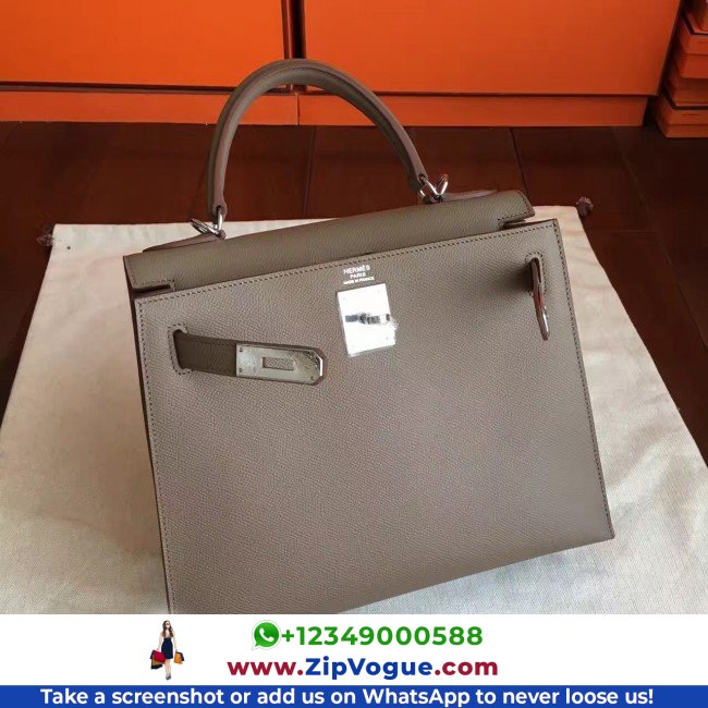 Hermes Etoupe Epsom Kelly 32cm Sellier Lushentic AAAAA Grade Replica - Image 3