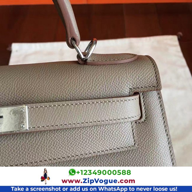 Hermes Etoupe Epsom Kelly 32cm Sellier Lushentic AAAAA Grade Replica - Image 5