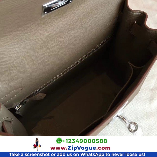 Hermes Etoupe Epsom Kelly 32cm Sellier Lushentic AAAAA Grade Replica - Image 7