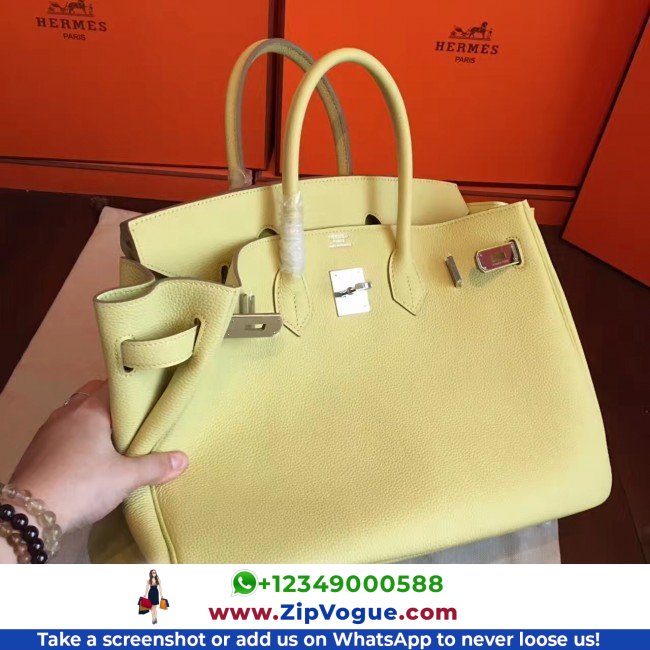 Hermes Curry Clemence Birkin 35cm Lushentic AAAAA Grade Replica - Image 3