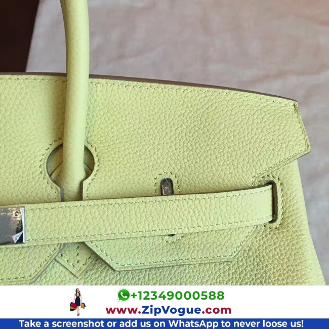 Hermes Curry Clemence Birkin 35cm Lushentic AAAAA Grade Replica - Image 5