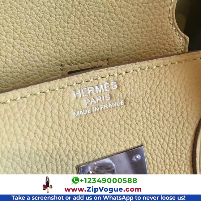 Hermes Curry Clemence Birkin 35cm Lushentic AAAAA Grade Replica - Image 6