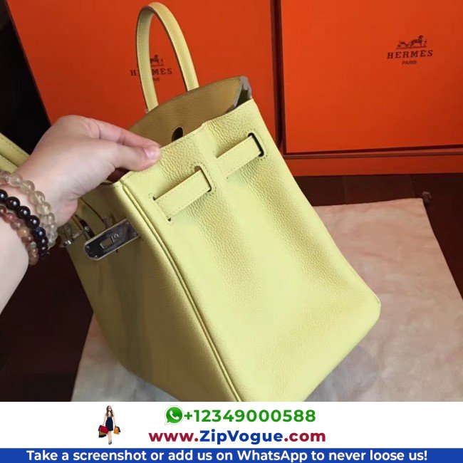 Hermes Curry Clemence Birkin 35cm Lushentic AAAAA Grade Replica - Image 7