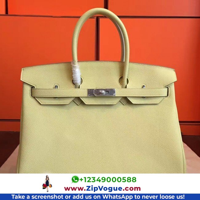 Hermes Curry Clemence Birkin 35cm Lushentic AAAAA Grade Replica
