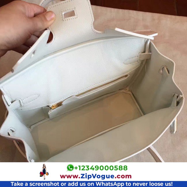 Hermes White Epsom Birkin 25cm Lushentic AAAAA Grade Replica - Image 5
