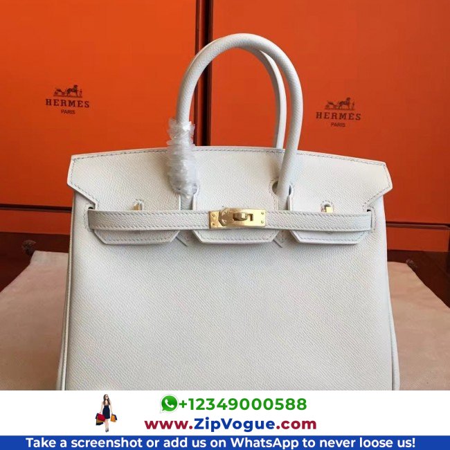 Hermes White Epsom Birkin 25cm Lushentic AAAAA Grade Replica