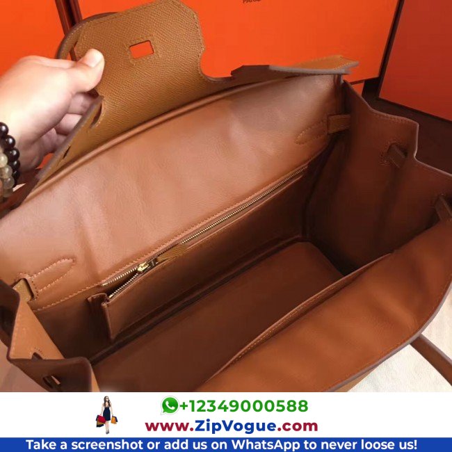 Hermes Brown Epsom Birkin 35cm Lushentic AAAAA Grade Replica - Image 2