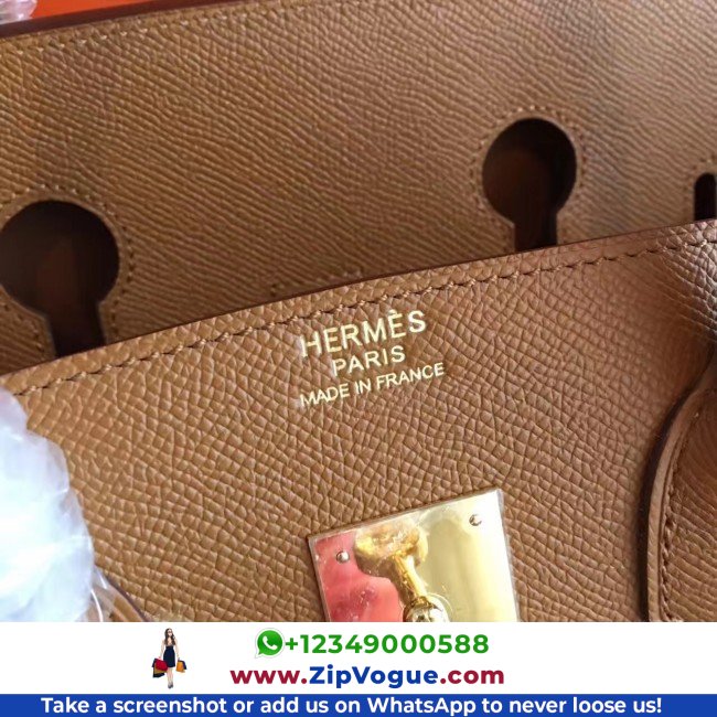 Hermes Brown Epsom Birkin 35cm Lushentic AAAAA Grade Replica - Image 3