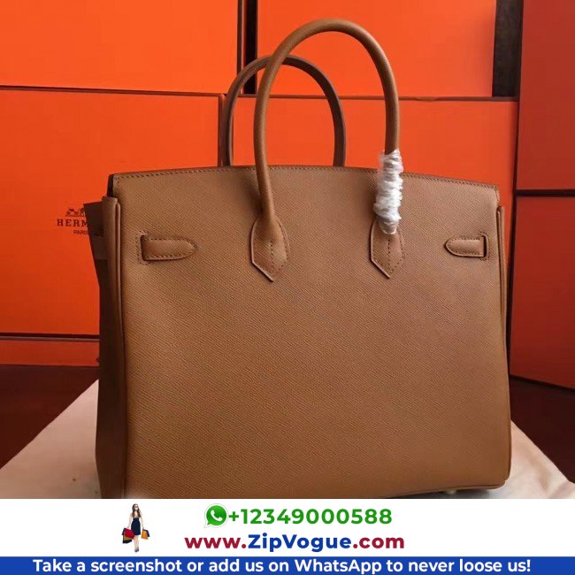 Hermes Brown Epsom Birkin 35cm Lushentic AAAAA Grade Replica - Image 5
