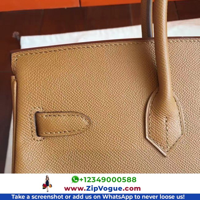 Hermes Brown Epsom Birkin 35cm Lushentic AAAAA Grade Replica - Image 6