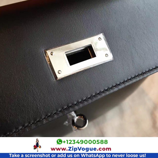 Hermes Black Box Kelly Retourne 28cm Lushentic AAAAA Grade Replica - Image 8