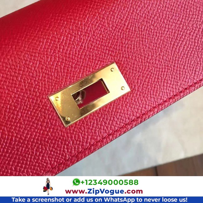 Hermes Red Epsom Kelly 32cm Sellier Lushentic AAAAA Grade Replica - Image 3